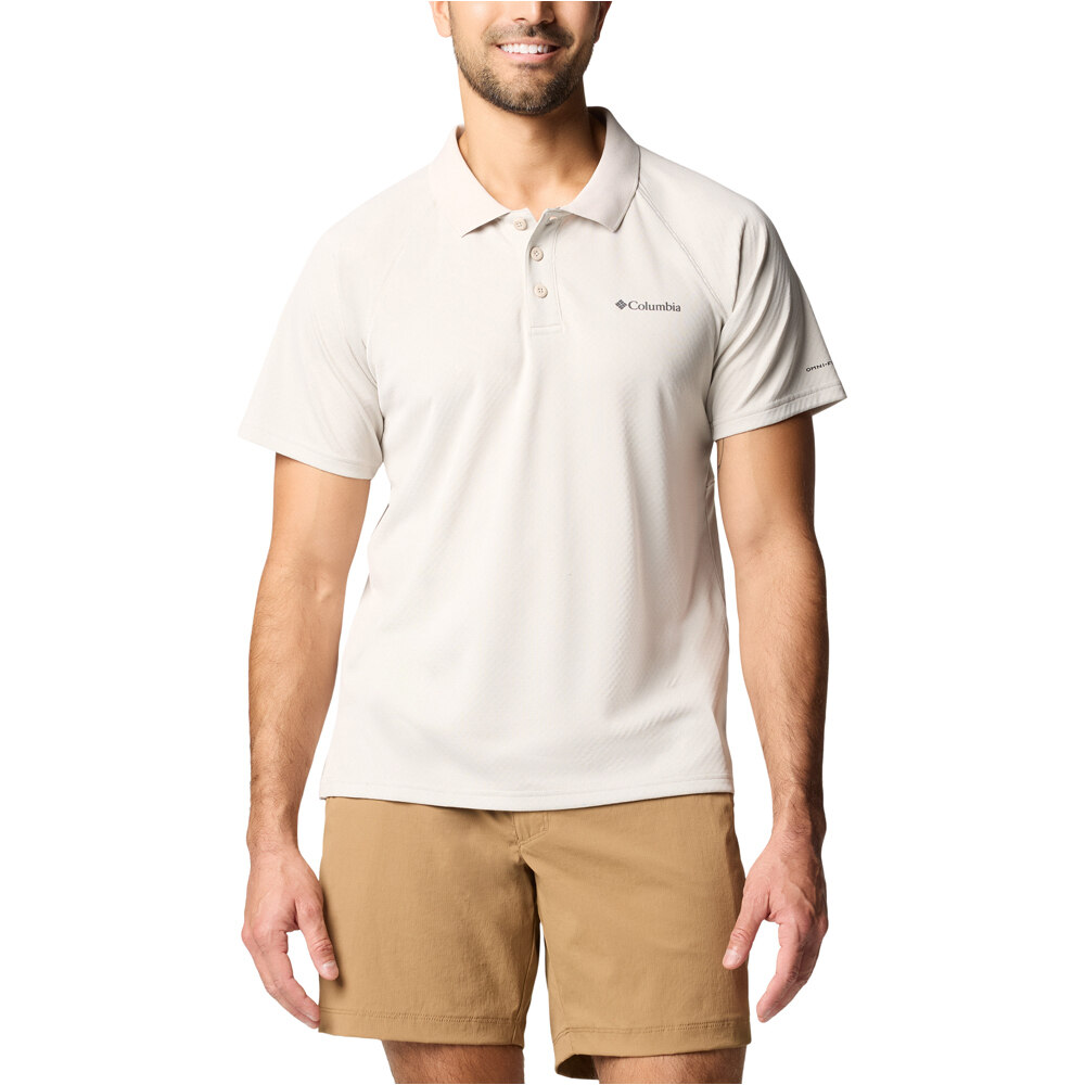 Columbia camiseta montaña manga corta hombre Alpine Chill Pro Polo vista frontal