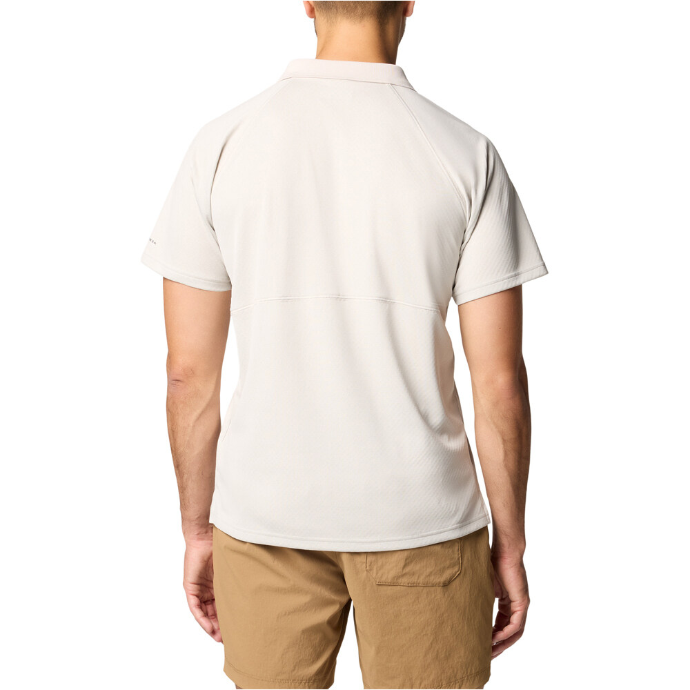 Columbia camiseta montaña manga corta hombre Alpine Chill Pro Polo vista trasera