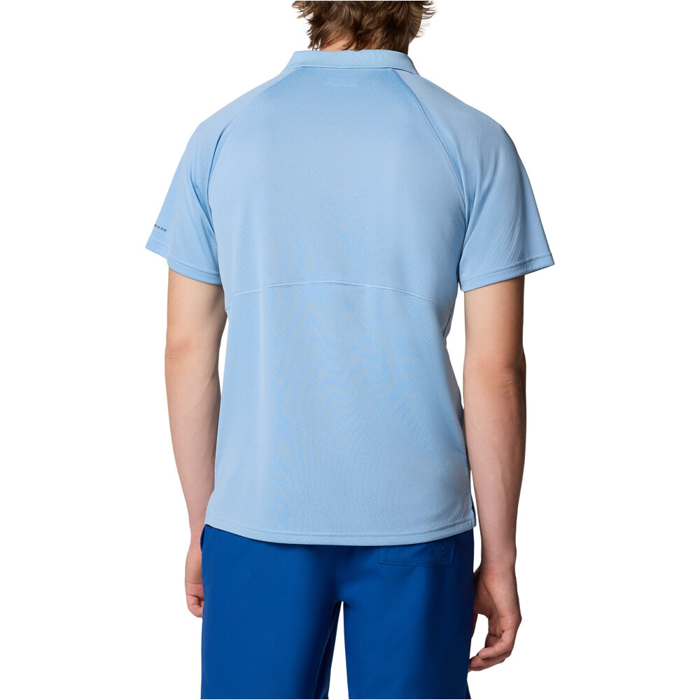 Columbia camiseta montaña manga corta hombre Alpine Chill Pro Polo vista trasera