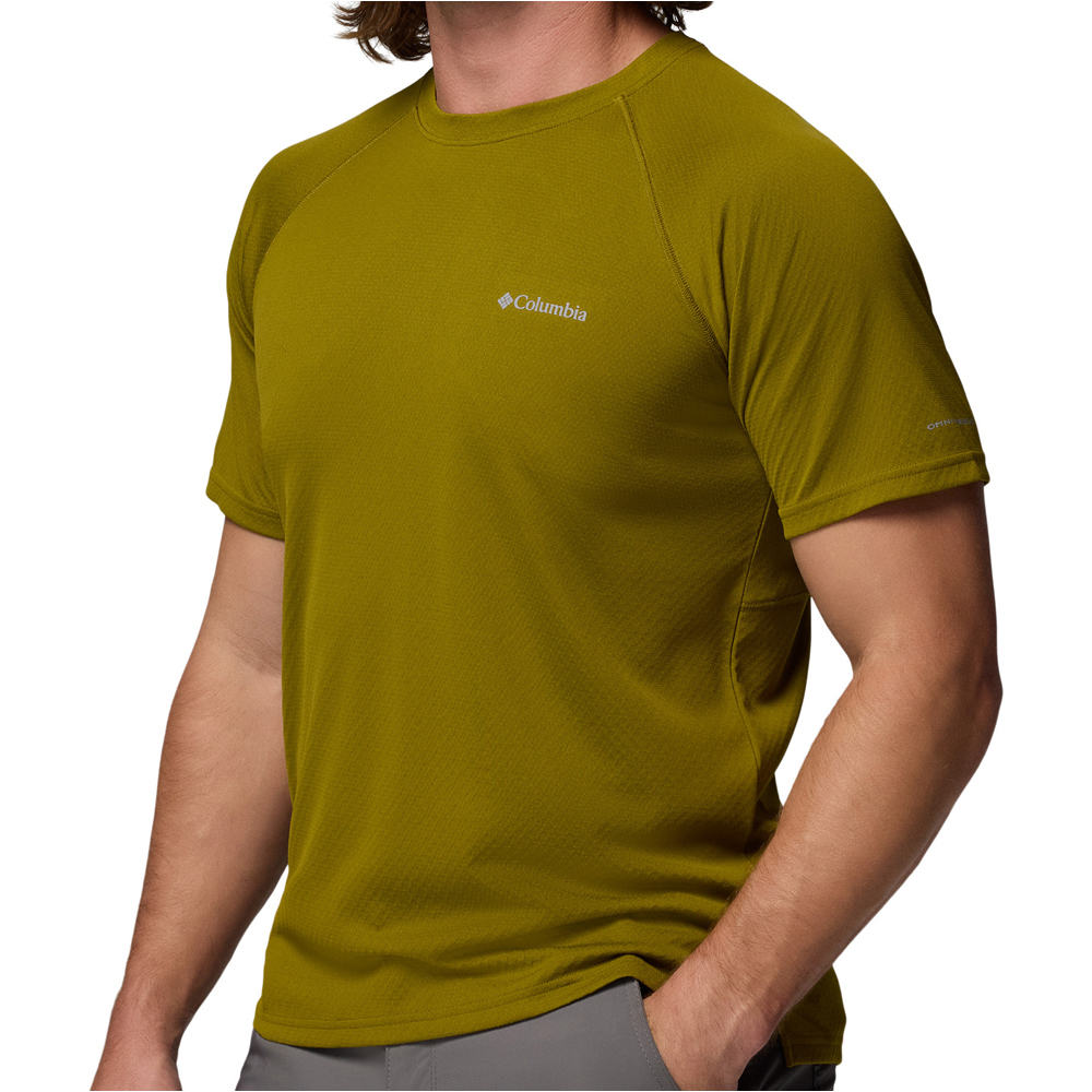 Columbia camiseta montaña manga corta hombre Alpine Chill Pro SS Crew vista detalle