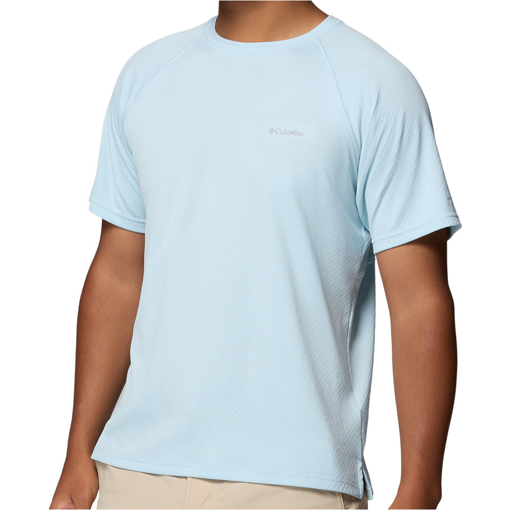 Columbia camiseta montaña manga corta hombre Alpine Chill Pro SS Crew vista detalle