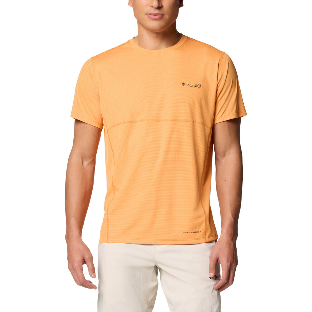 Columbia camiseta montaña manga corta hombre Cirque River  Pro SS Graphic Crew vista frontal
