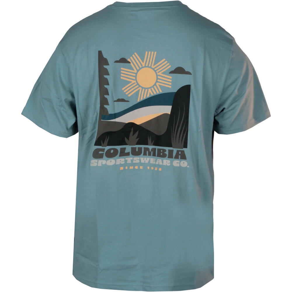 Columbia camiseta montaña manga corta hombre CSC  Outdoor Back Graphic Tee vista trasera