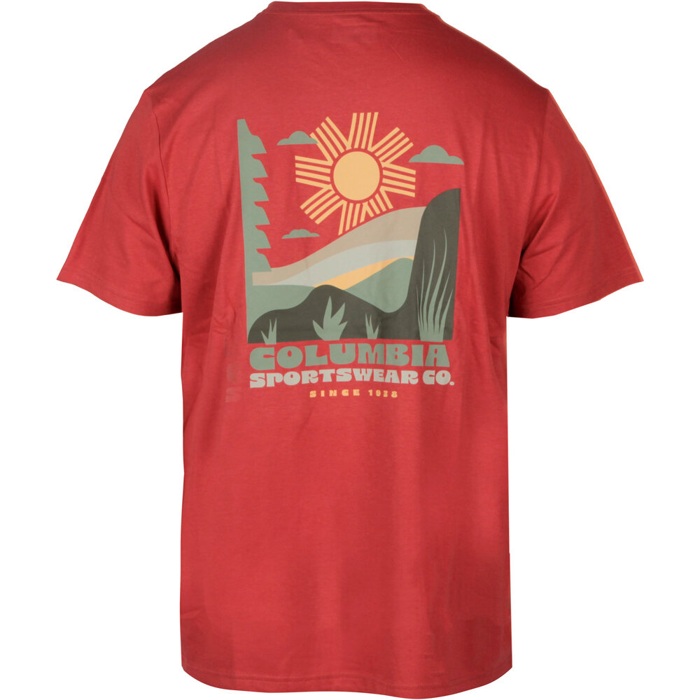 Columbia camiseta montaña manga corta hombre CSC  Outdoor Back Graphic Tee vista trasera