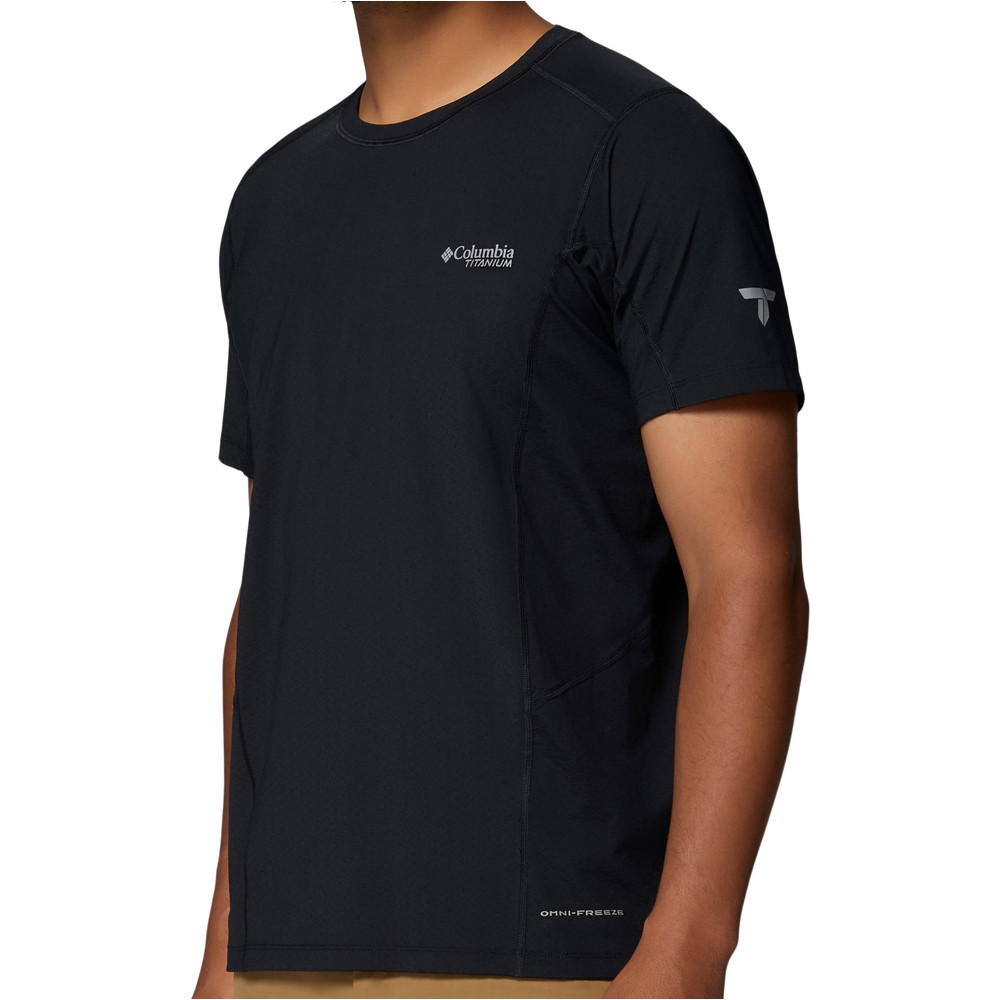 Columbia camiseta montaña manga corta hombre Diamond Peak Pro Short Sleeve vista detalle