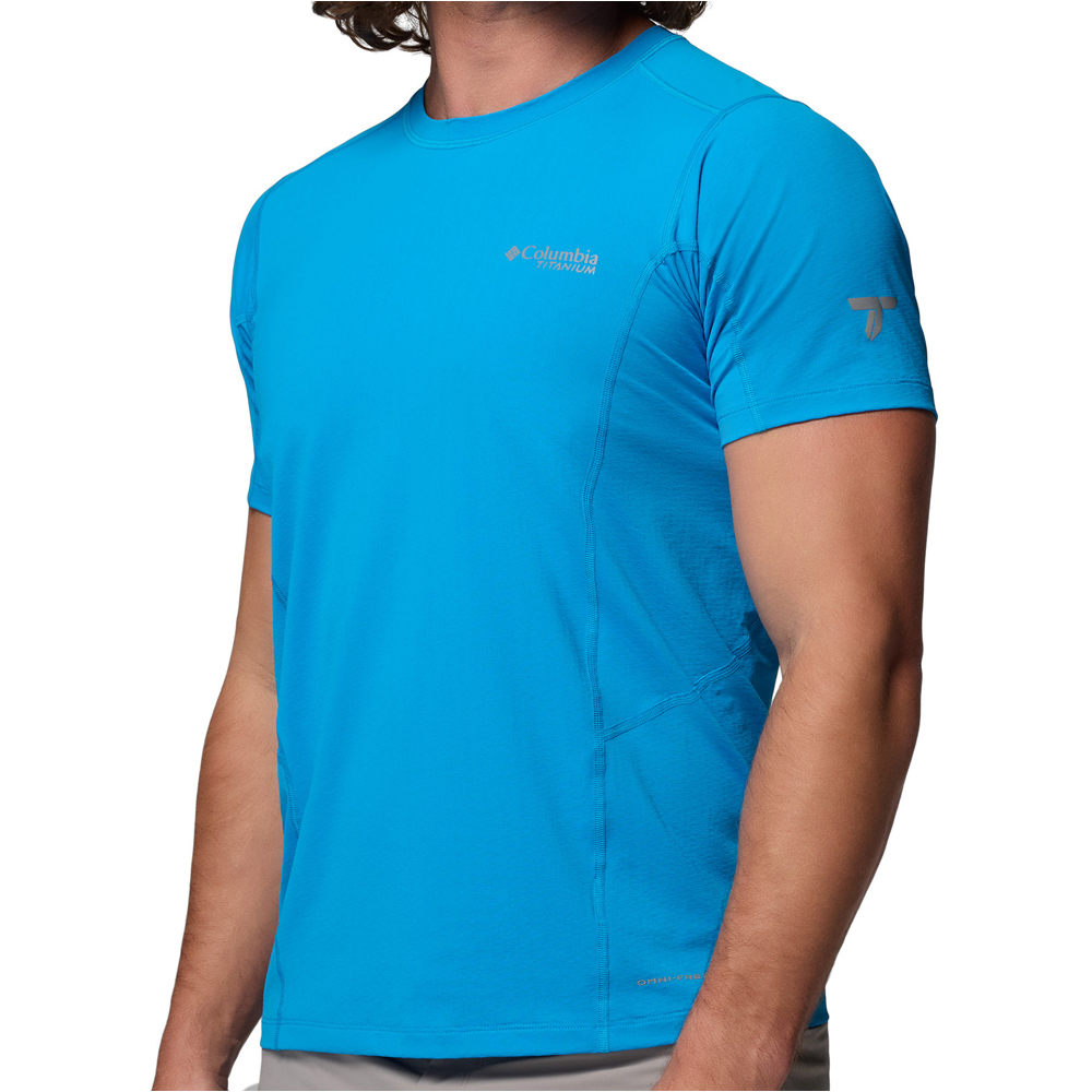 Columbia camiseta montaña manga corta hombre Diamond Peak Pro Short Sleeve vista detalle