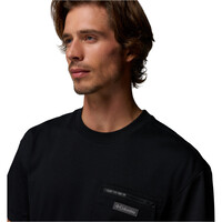Columbia camiseta montaña manga corta hombre Echo Passage SS Crew vista detalle
