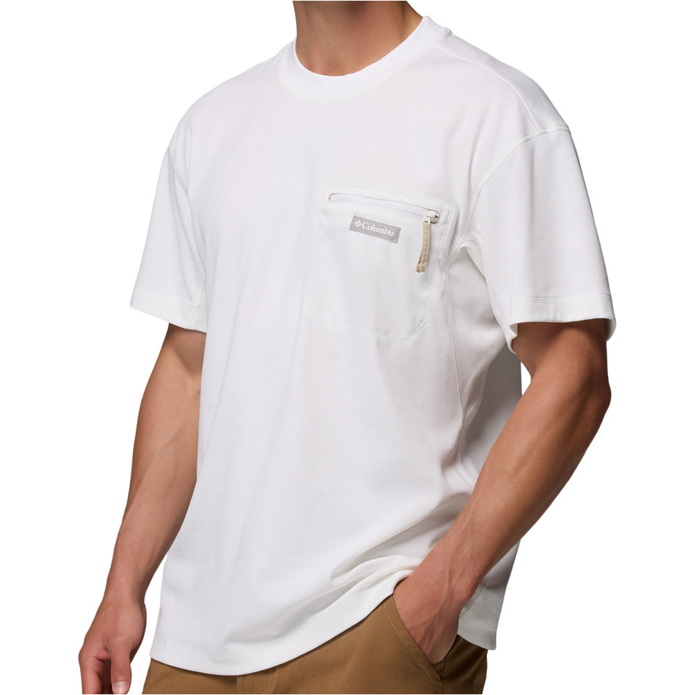 Columbia camiseta montaña manga corta hombre Echo Passage SS Crew vista detalle