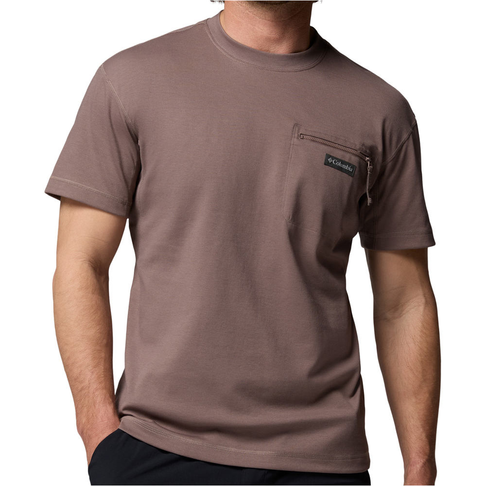 Columbia camiseta montaña manga corta hombre Echo Passage SS Crew vista frontal