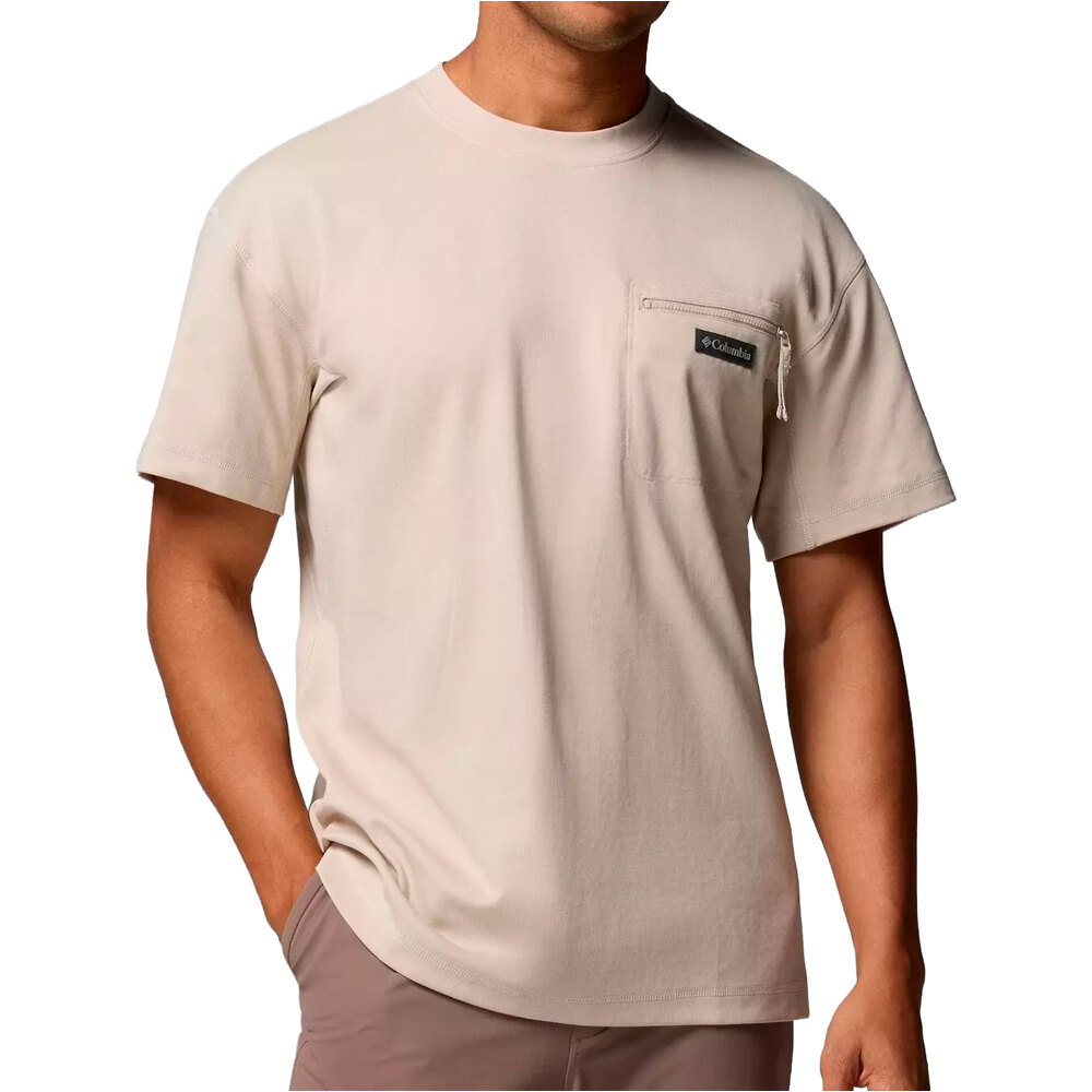 Columbia camiseta montaña manga corta hombre Echo Passage SS Crew vista frontal