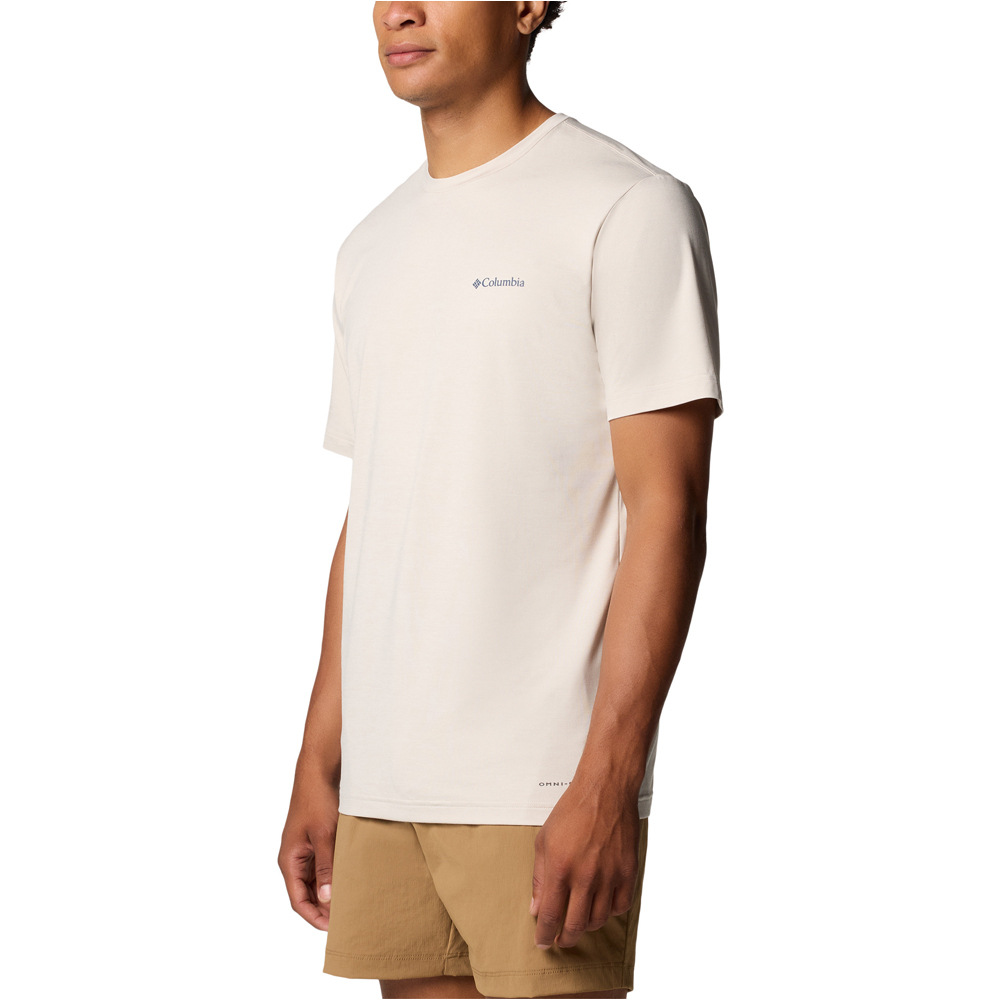 Columbia camiseta montaña manga corta hombre Kwick Hike   Back Graphic SS Tee vista detalle