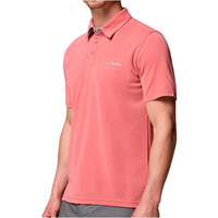 Columbia camiseta montaña manga corta hombre Nelson Point  Polo vista detalle