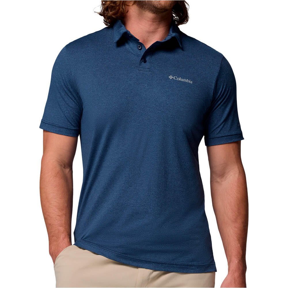 Columbia camiseta montaña manga corta hombre Parsons Point  Polo vista frontal