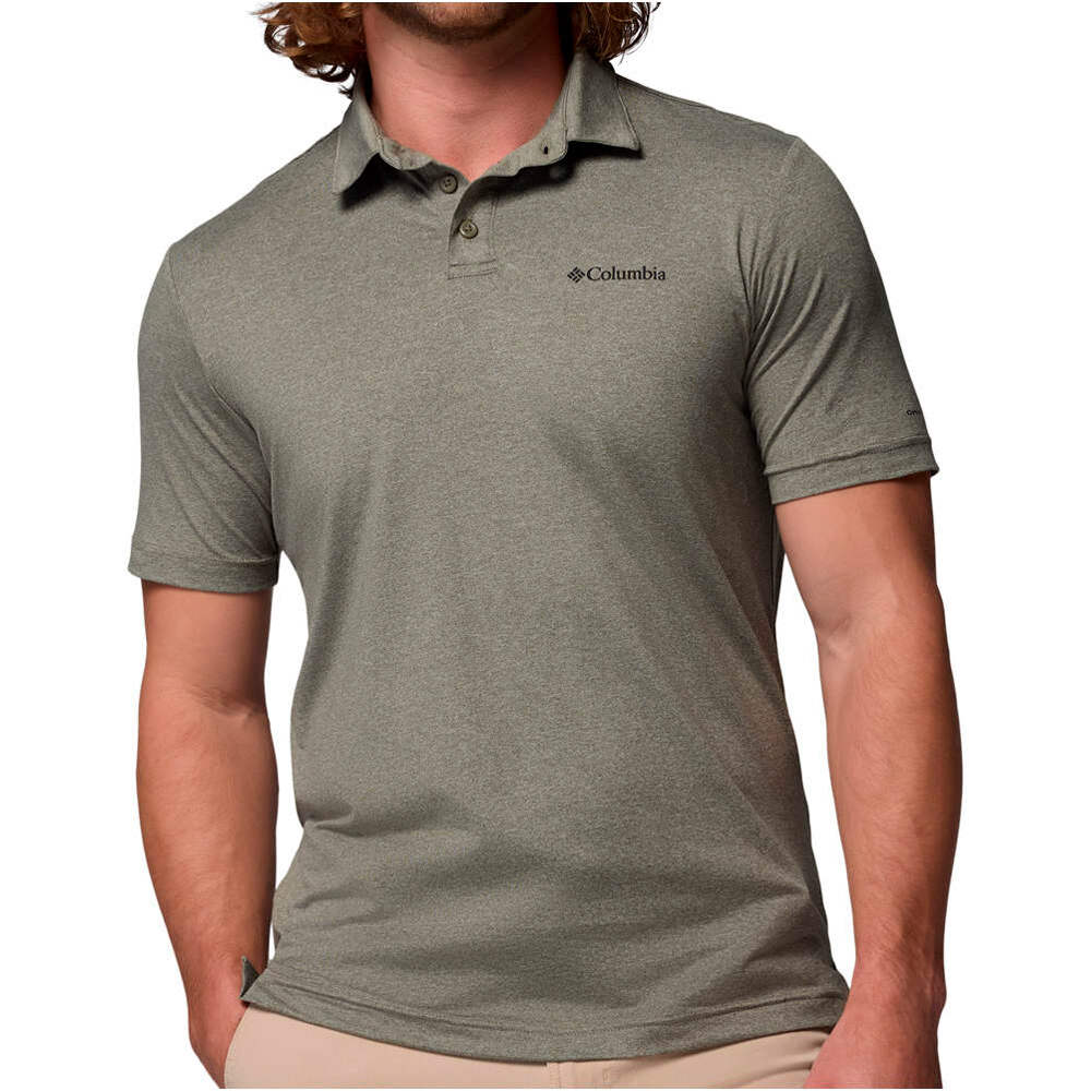 Columbia camiseta montaña manga corta hombre Parsons Point  Polo vista frontal