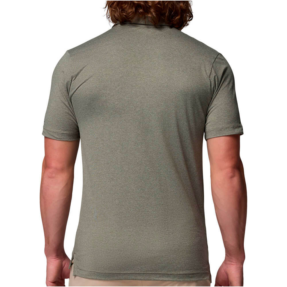 Columbia camiseta montaña manga corta hombre Parsons Point  Polo vista trasera