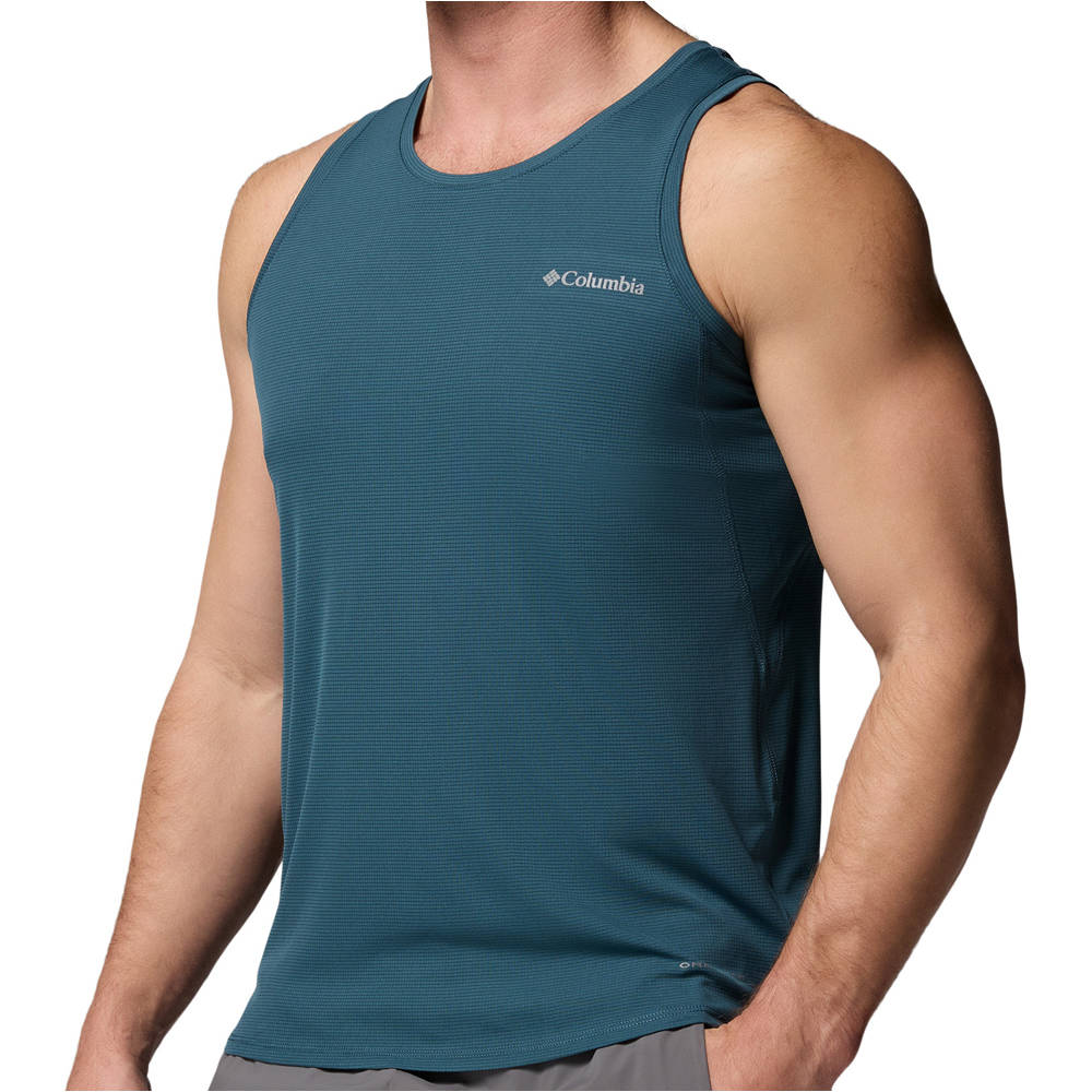 Columbia camiseta montaña manga corta hombre Stealth Spring Tank vista detalle