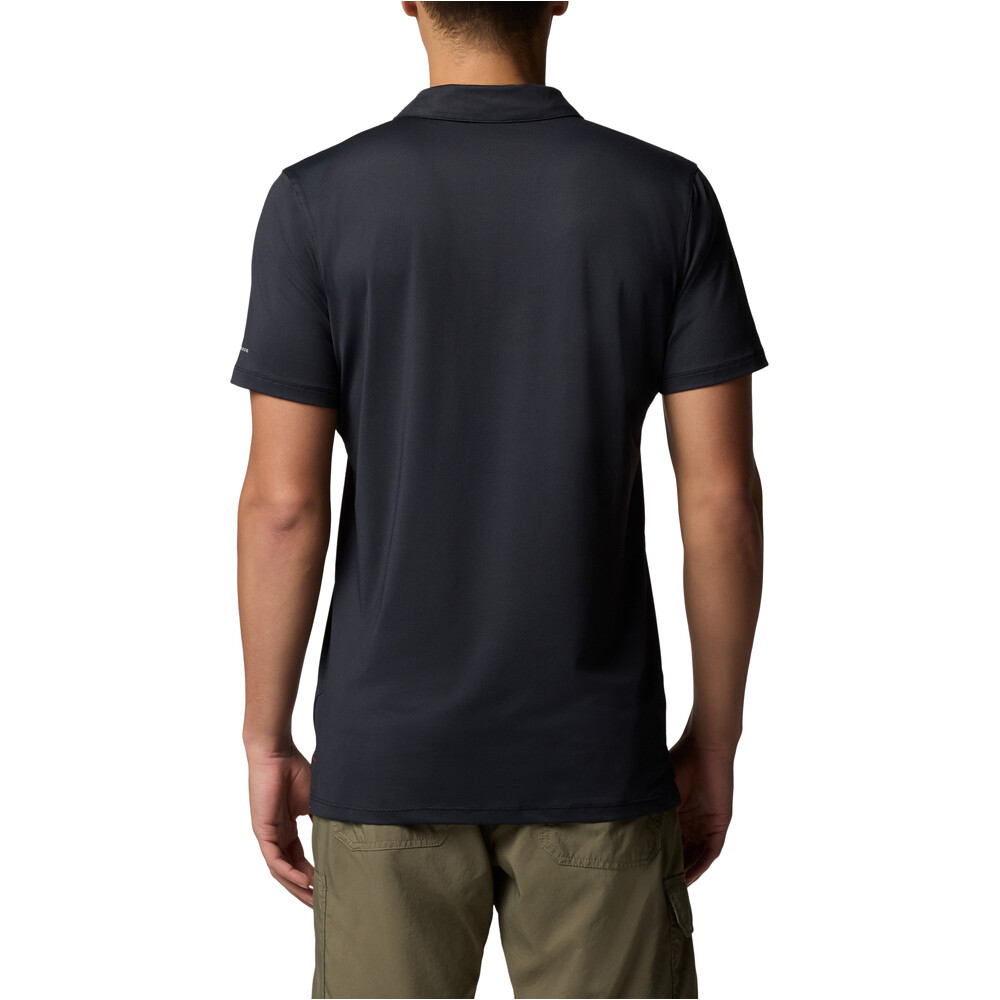Columbia camiseta montaña manga corta hombre Tech Trail Utility Polo vista trasera