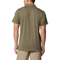 Columbia camiseta montaña manga corta hombre Tech Trail Utility Polo vista trasera