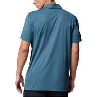 Columbia camiseta montaña manga corta hombre Tech Trail Utility Polo vista trasera