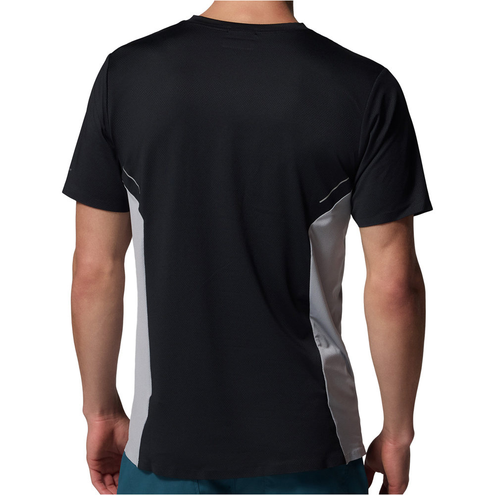 Columbia camiseta montaña manga corta hombre Three Pitch SS Crew vista trasera