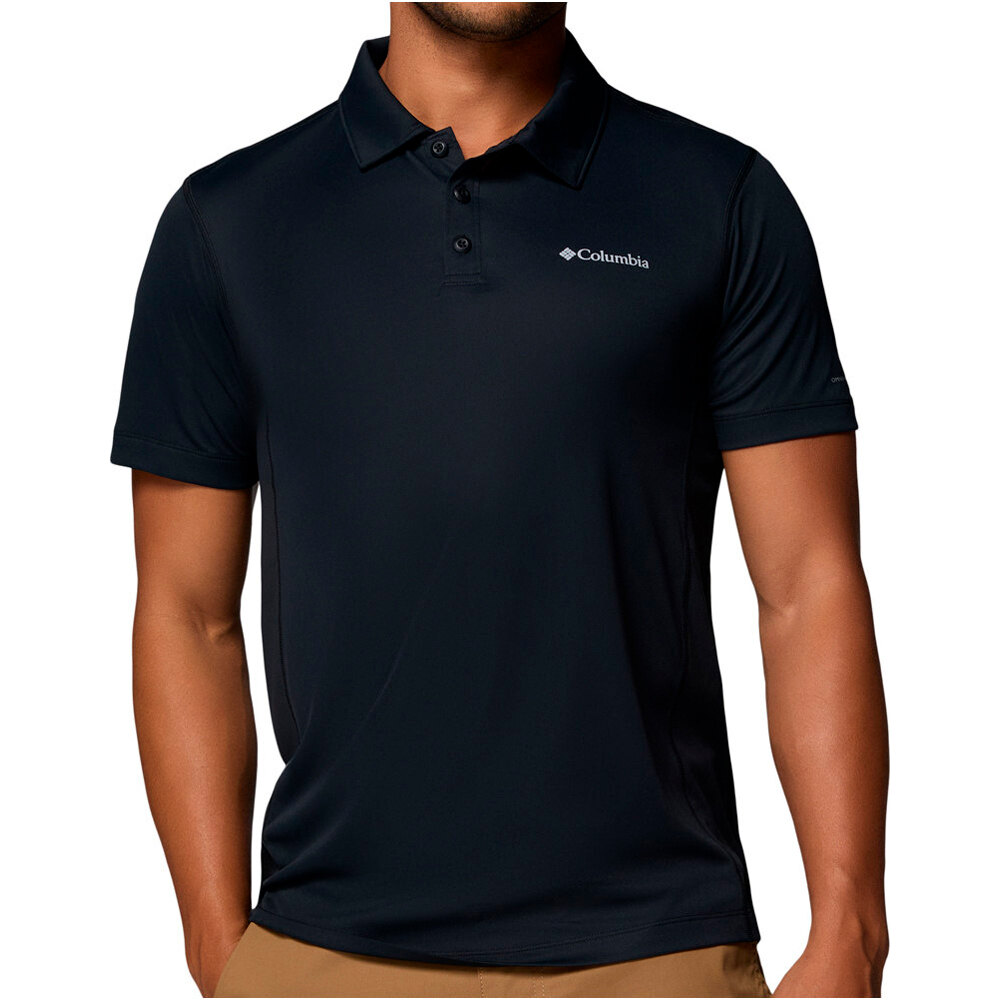 Columbia camiseta montaña manga corta hombre Zero Rules  Light Polo vista frontal
