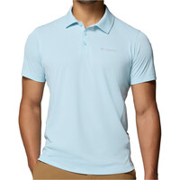 Columbia camiseta montaña manga corta hombre Zero Rules Light Polo vista frontal
