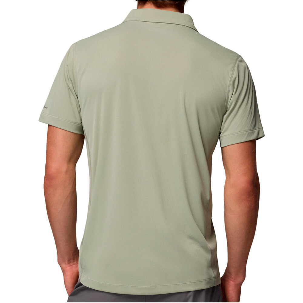 Columbia camiseta montaña manga corta hombre Zero Rules  Light Polo vista trasera