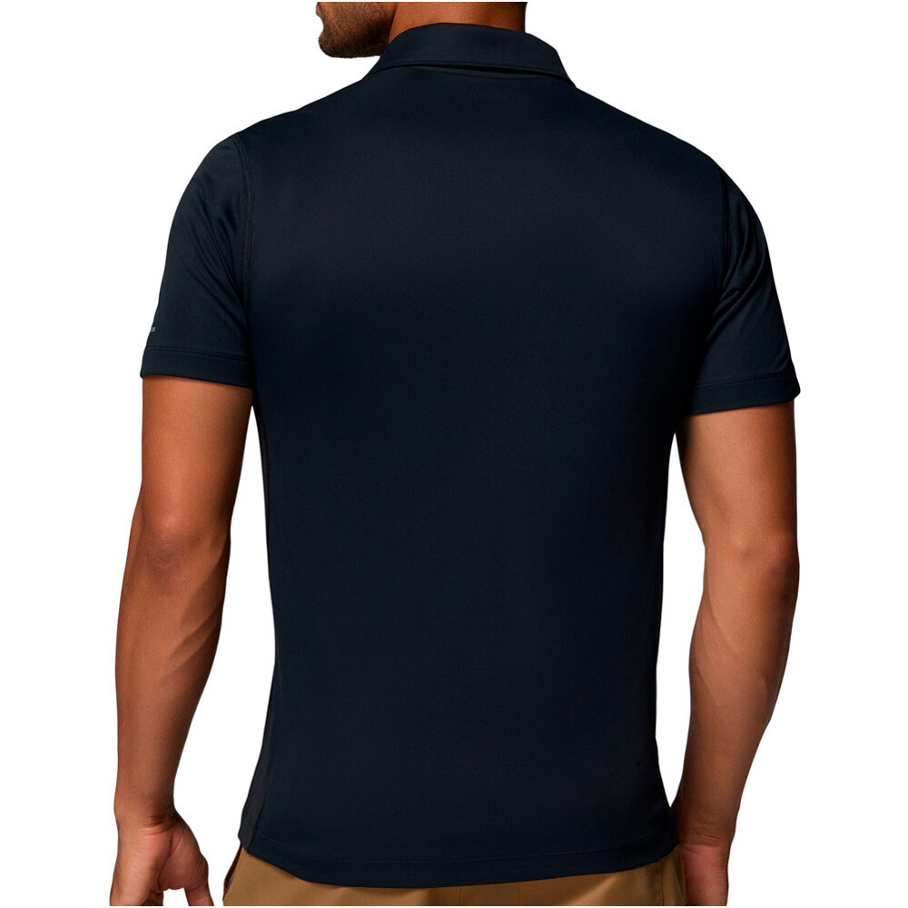 Columbia camiseta montaña manga corta hombre Zero Rules  Light Polo vista trasera