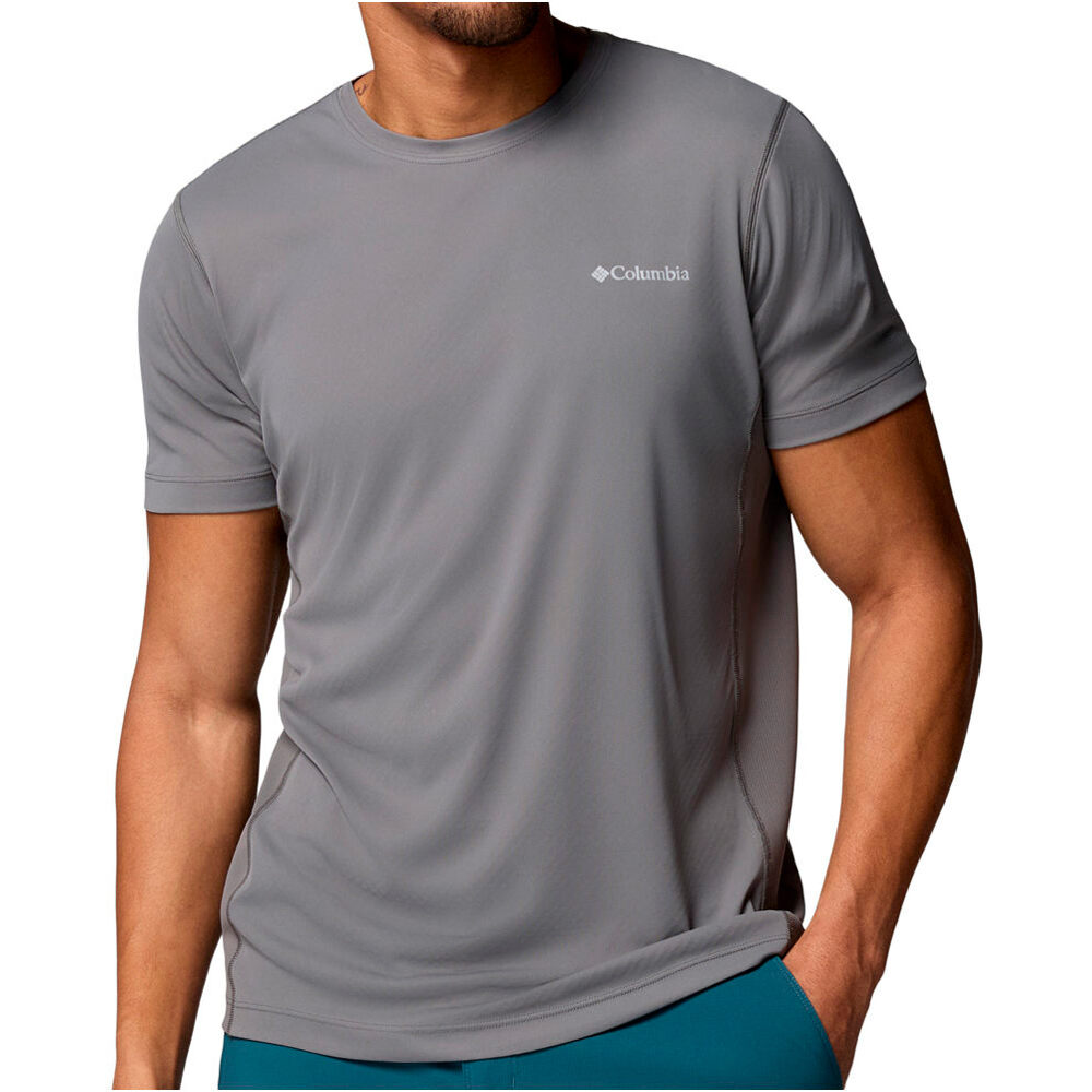 Columbia camiseta montaña manga corta hombre Zero Rules  Light SS Crew vista frontal
