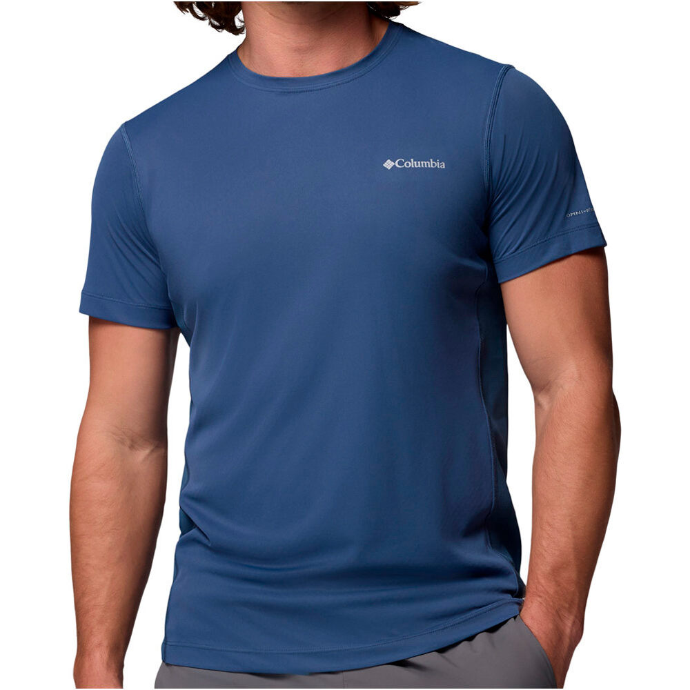 Columbia camiseta montaña manga corta hombre Zero Rules  Light SS Crew vista frontal