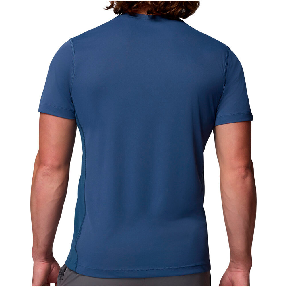 Columbia camiseta montaña manga corta hombre Zero Rules  Light SS Crew vista trasera