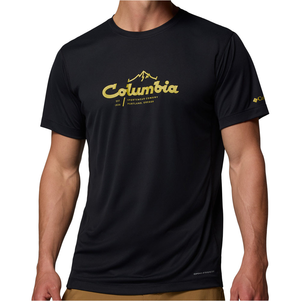 Columbia camiseta montaña manga corta hombre Zero Rules Light SS Graphic Crew vista frontal