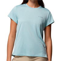 Columbia camiseta montaña manga corta mujer BlueVista Hill SS Crew vista frontal