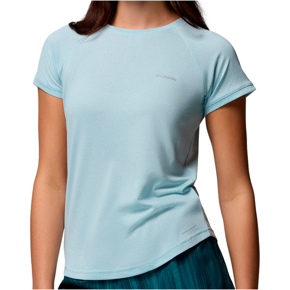Columbia camiseta montaña manga corta mujer Bogata Bay  SS Tee vista detalle