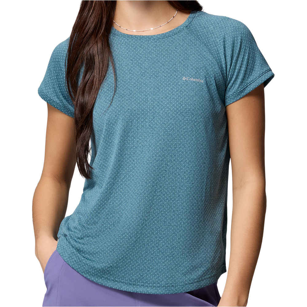 Columbia camiseta montaña manga corta mujer Bogata Bay  SS Tee vista frontal