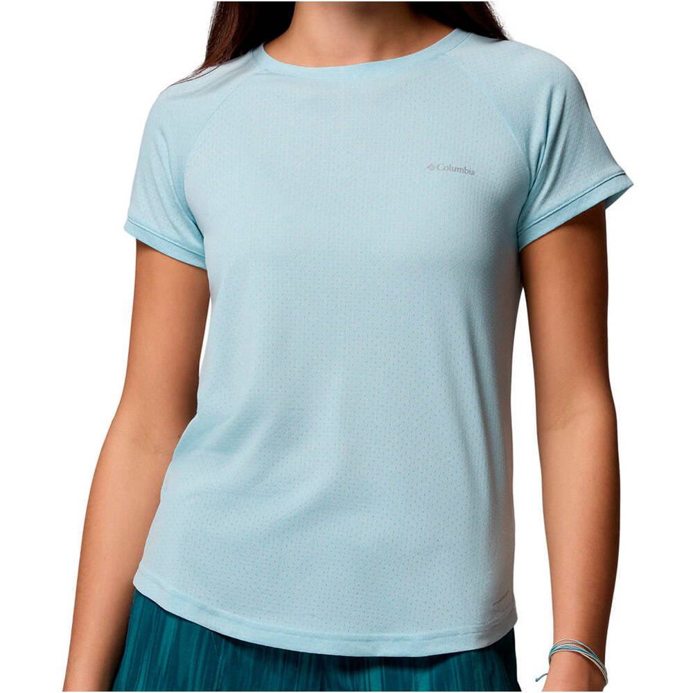 Columbia camiseta montaña manga corta mujer Bogata Bay  SS Tee vista frontal