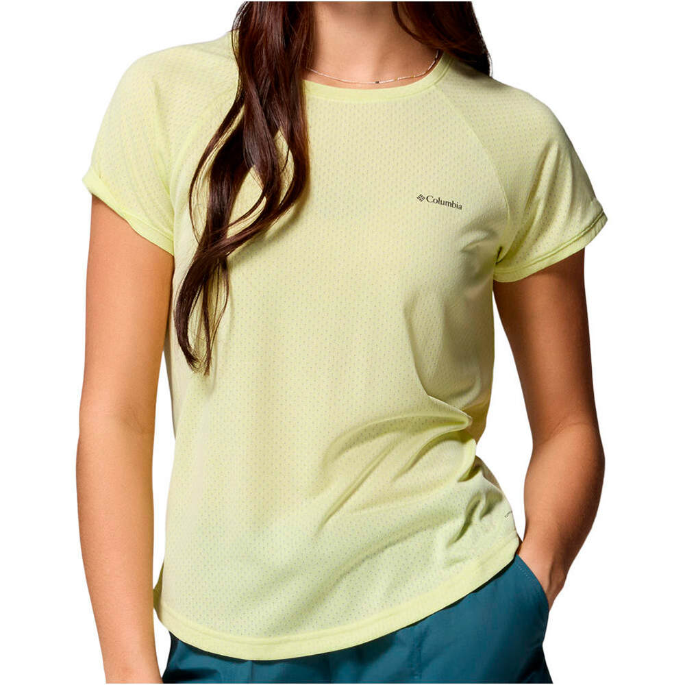 Columbia camiseta montaña manga corta mujer Bogata Bay  SS Tee vista frontal