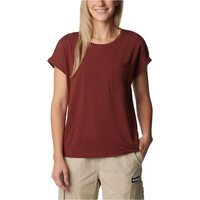 Columbia camiseta montaña manga corta mujer Boundless Trek Short Sleeve Tee vista frontal