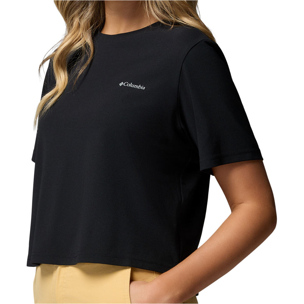 Columbia camiseta montaña manga corta mujer Chill Creek Pique SS Tee vista detalle