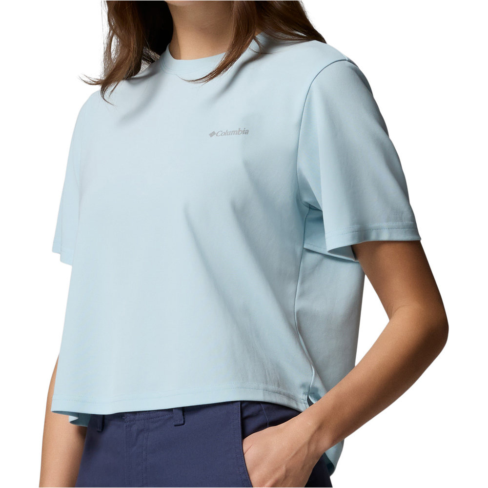 Columbia camiseta montaña manga corta mujer Chill Creek Pique SS Tee vista detalle