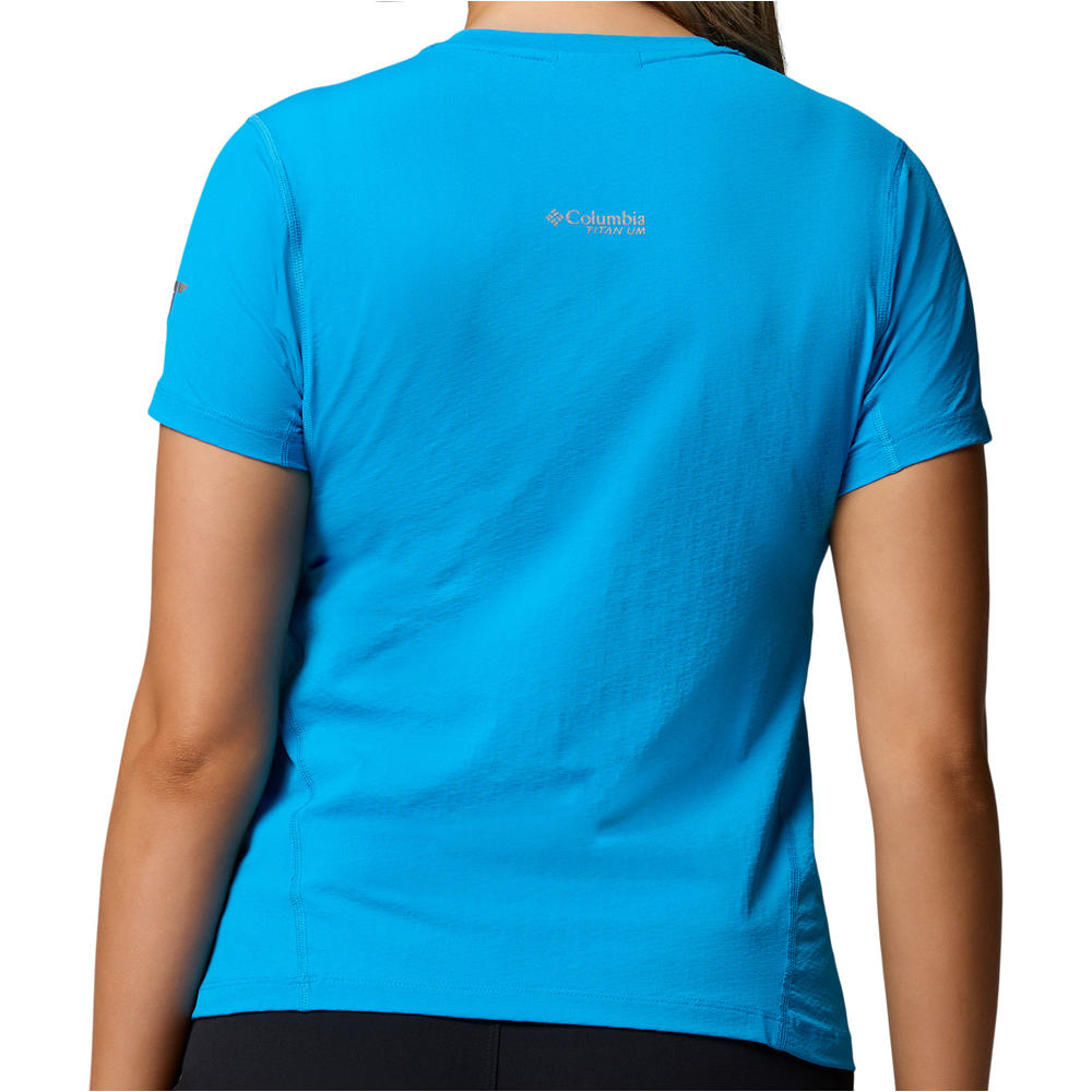 Columbia camiseta montaña manga corta mujer Diamond Peak Pro Short Sleeve vista trasera