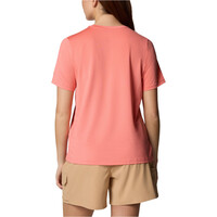 Columbia camiseta montaña manga corta mujer Wild Springs   SS vista trasera