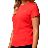 Columbia camiseta montaña manga corta mujer Zero Rules  Light SS Crew vista detalle
