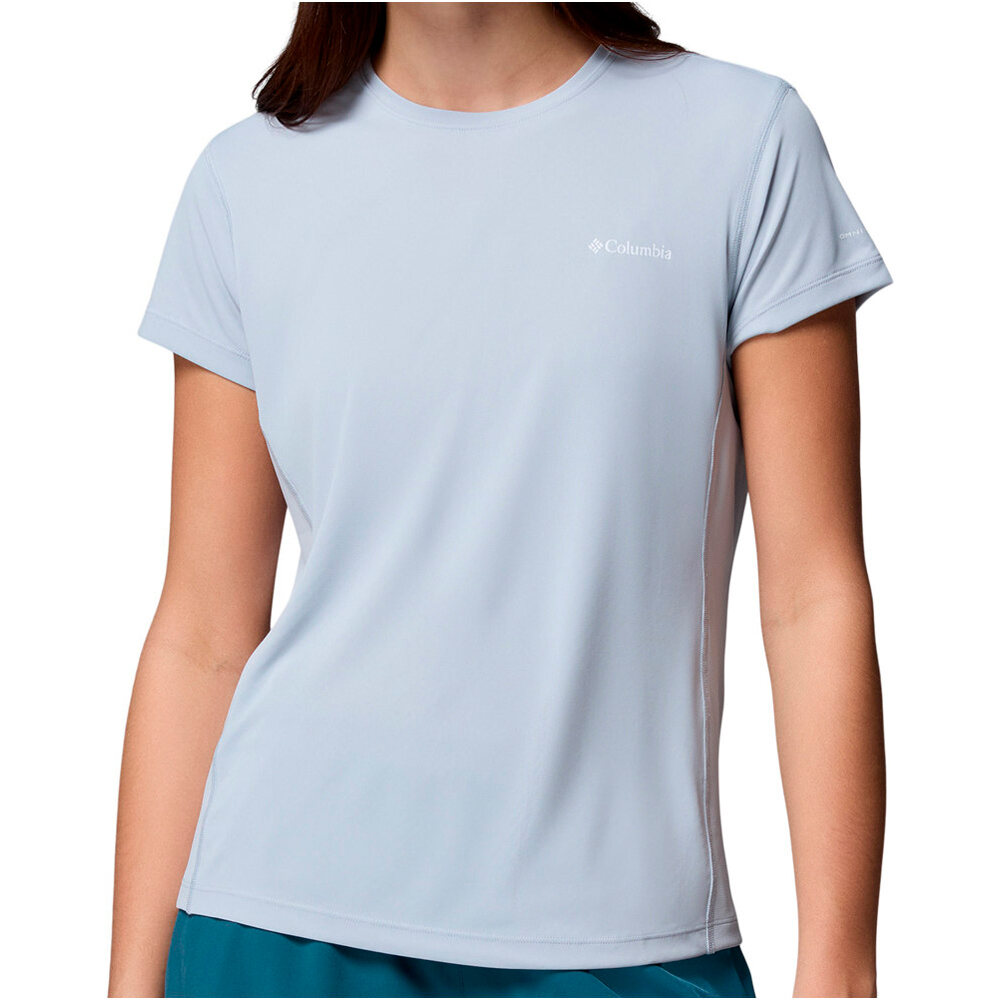 Columbia camiseta montaña manga corta mujer Zero Rules  Light SS Crew vista frontal