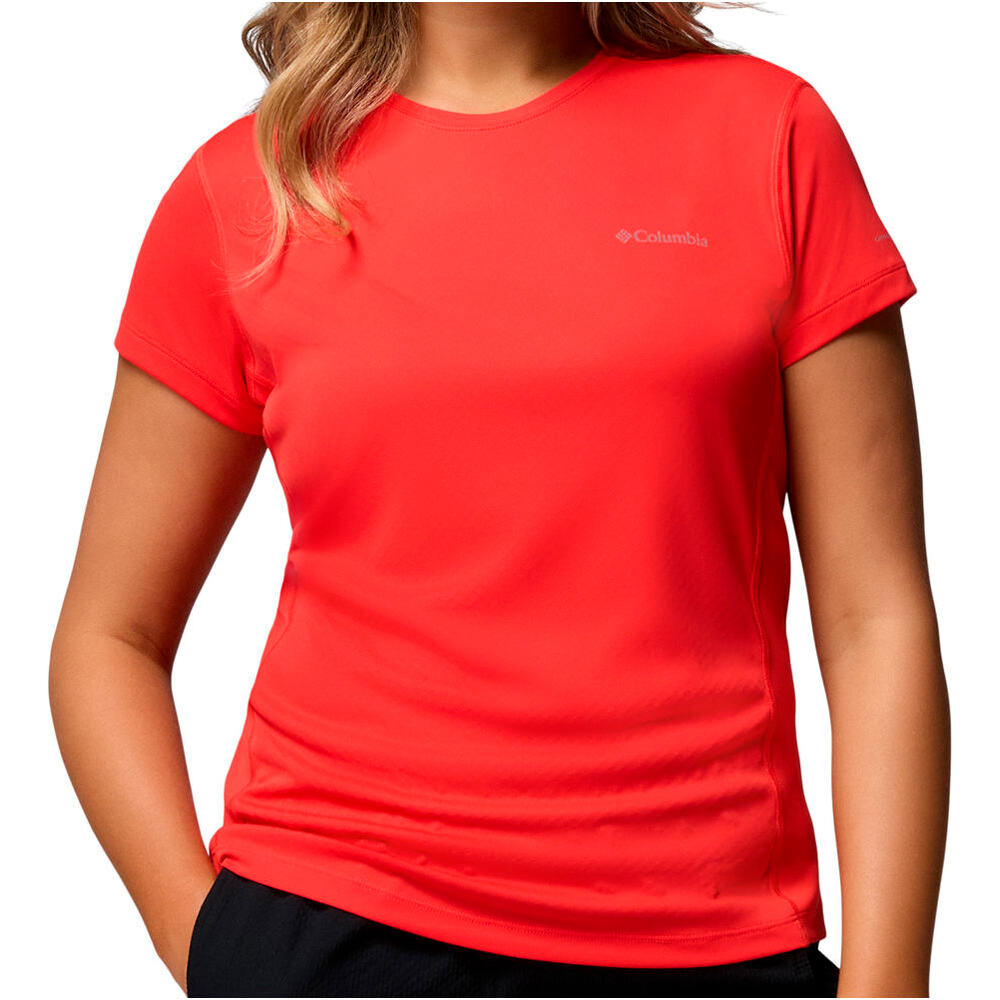 Columbia camiseta montaña manga corta mujer Zero Rules  Light SS Crew vista frontal