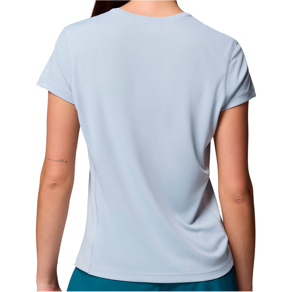 Columbia camiseta montaña manga corta mujer Zero Rules  Light SS Crew vista trasera