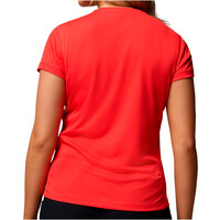 Columbia camiseta montaña manga corta mujer Zero Rules  Light SS Crew vista trasera