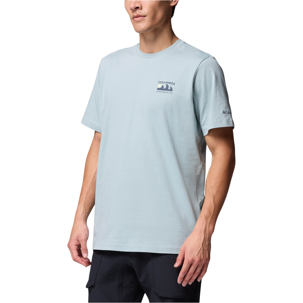 Columbia camiseta montaña manga corta niño Explorers Canyon Back SS Tee vista detalle