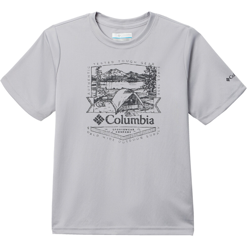 Columbia camiseta montaña manga corta niño Fork Stream Short Sleeve Graphic Shirt vista frontal