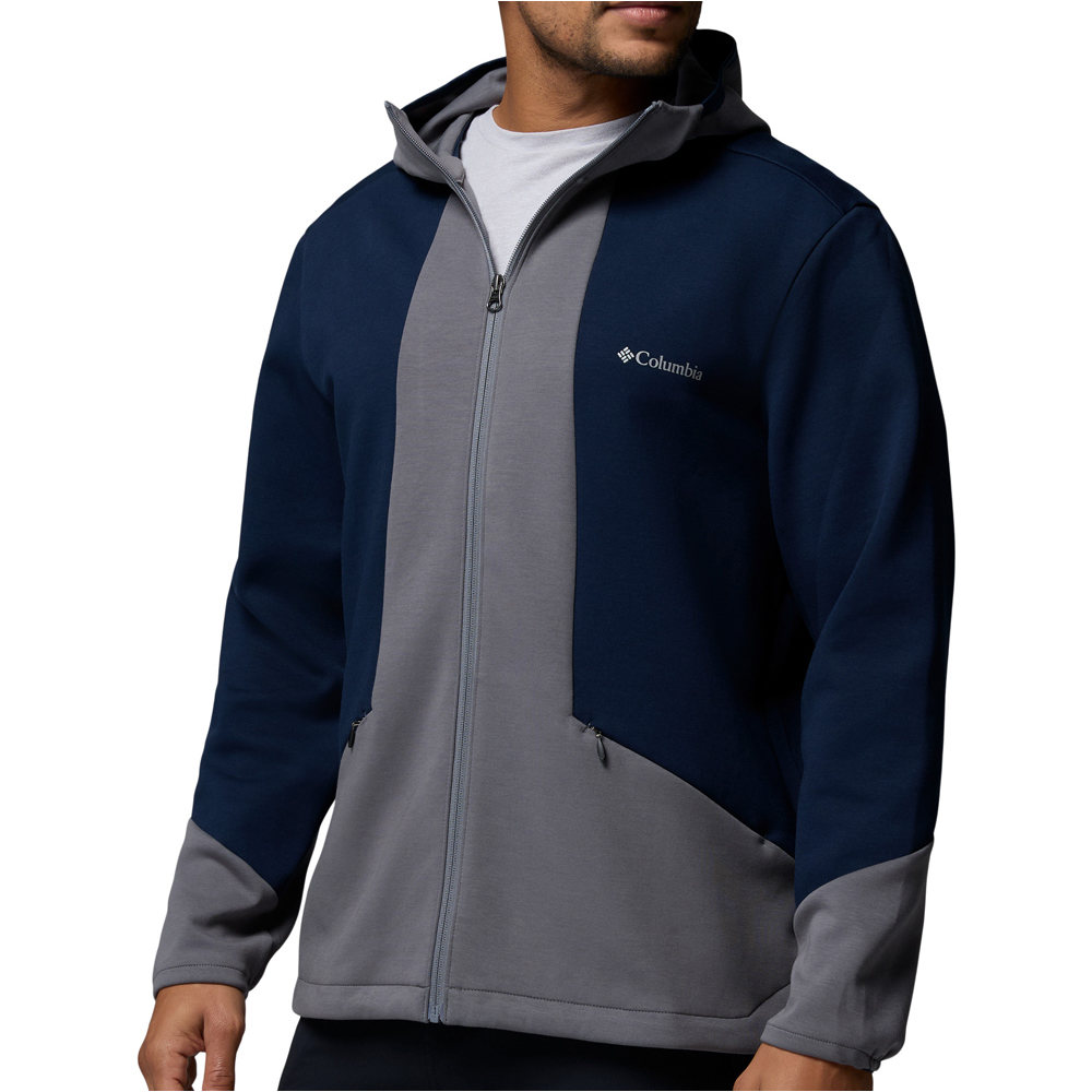 Columbia camiseta montaña manga larga hombre Columbia Tech Spacer Knit Hoodie vista detalle